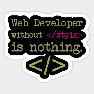 Web Developer Sticker